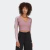 imageadidas Originals Womens Adicolor Classics Cropped Long SleeveMagic Mauve