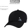 imageadidas Womens Backless Ponytail Hat Adjustable Fit Baseball CapBlackBlackGrey