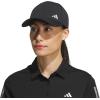 imageadidas Womens Backless Ponytail Hat Adjustable Fit Baseball CapBlackSilver Metallic