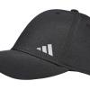 imageadidas Womens Backless Ponytail Hat Adjustable Fit Baseball CapBlackSilver Metallic