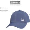 imageadidas Womens Backless Ponytail Hat Adjustable Fit Baseball CapPreloved Ink BlueSilver Metallic