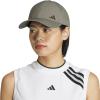 imageadidas Womens Backless Ponytail Hat Adjustable Fit Baseball CapSilver Pebble GreyOlive Strata Green