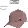 imageadidas Womens Backless Ponytail Hat Adjustable Fit Baseball CapWonder Oxide PurpleShadow Maroon Purple