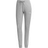 imageadidas Womens Essentials 3Stripes PantsMedium Grey HeatherWhite