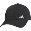 imageadidas Womens Backless Ponytail Hat Adjustable Fit Baseball CapBlackSilver Metallic