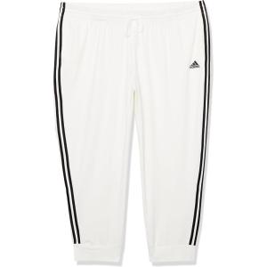 imageadidas Womens Essentials 3Stripes PantsWhiteBlack