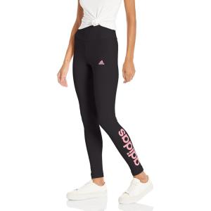 imageadidas Womens Loungewear Essentials HighWaisted Logo LeggingsBlackBliss Pink