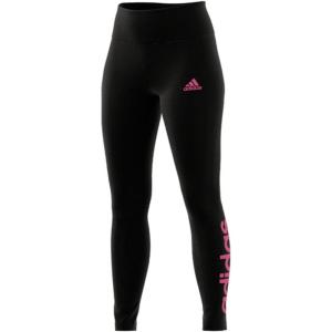 imageadidas Womens Loungewear Essentials HighWaisted Logo LeggingsBlackPulse Magenta