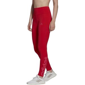 imageadidas Womens Loungewear Essentials HighWaisted Logo LeggingsVivid RedTeam Real Magenta