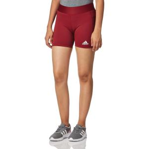 imageadidas Womens Techfit Volleyball ShortsTeam Colleg BurgundyWhite