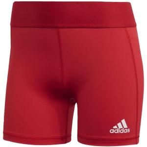 imageadidas Womens Techfit Volleyball ShortsTeam Power RedWhite