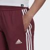 imageadidas Womens Aeroready Sereno Slim TaperedCut 3Stripes PantsVictory CrimsonWhite