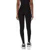 imageadidas Womens Designed 2 Move 3Stripes Highrise Long TightsBlackGlow Blue