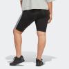 imageadidas Womens Essentials 3Stripes Bike ShortsBlackWhite