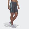 imageadidas Womens Essentials 3Stripes Bike ShortsDark Grey HeatherMint Ton