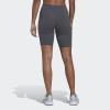 imageadidas Womens Essentials 3Stripes Bike ShortsDark Grey HeatherMint Ton