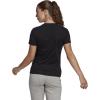 imageadidas Womens Essentials Slim 3Stripes TeeBlackWhite