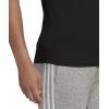 imageadidas Womens Essentials Slim 3Stripes TeeCore BlackWhite