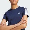 imageadidas Womens Essentials Slim 3Stripes TeeInkWhite