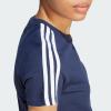 imageadidas Womens Essentials Slim 3Stripes TeeInkWhite