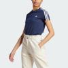 imageadidas Womens Essentials Slim 3Stripes TeeInkWhite