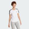 imageadidas Womens Essentials Slim 3Stripes TeeWhiteBlack