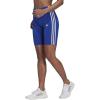 imageadidas Womens Essentials 3Stripes Bike ShortsBold BlueWhite