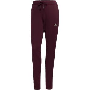 imageadidas Womens Aeroready Sereno Slim TaperedCut 3Stripes PantsVictory CrimsonWhite