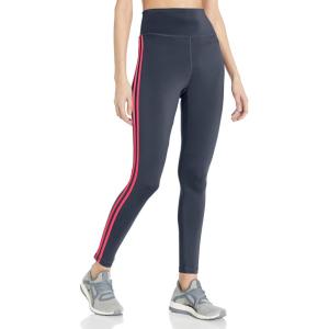 imageadidas Womens Designed 2 Move 3Stripes Highrise Long TightsLegacy BlueSignal Pink