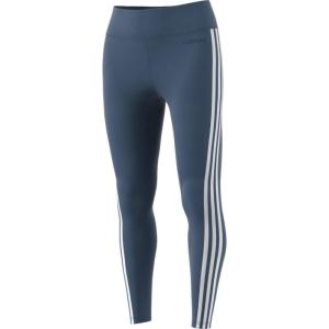 imageadidas Womens Designed 2 Move 3Stripes Highrise Long TightsTech InkWhite