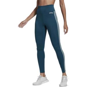 imageadidas Womens Designed 2 Move 3Stripes Highrise Long TightsTech Mineral