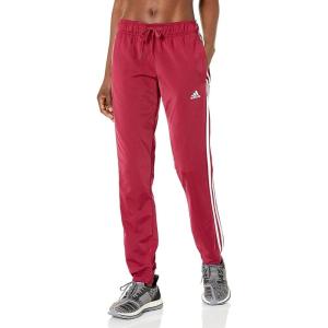 imageadidas Womens Plus Size Essentials Fleece Tapered Cuff PantsLegacy BurgundyWhite