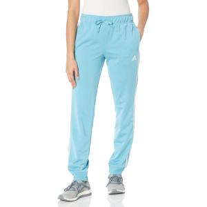 imageadidas Womens Plus Size Essentials Fleece Tapered Cuff PantsPreloved BlueWhite