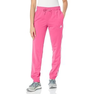 imageadidas Womens Plus Size Essentials Fleece Tapered Cuff PantsPulse MagentaWhite