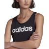 imageadidas Womens Essentials Loose Logo Tank TopBlackWhite