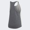 imageadidas Womens Essentials Loose Logo Tank TopMedium Grey HeatherPrism Pink