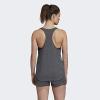 imageadidas Womens Essentials Loose Logo Tank TopMedium Grey HeatherPrism Pink