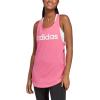 imageadidas Womens Essentials Loose Logo Tank TopPulse MagentaWhite