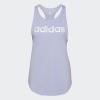 imageadidas Womens Essentials Loose Logo Tank TopViolet ToneWhite