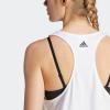 imageadidas Womens Essentials Loose Logo Tank TopWhiteBlack