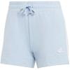 imageadidas Womens Essentials Slim 3Stripes ShortsBlue DawnWhite