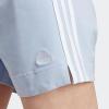 imageadidas Womens Essentials Slim 3Stripes ShortsBlue DawnWhite