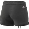 imageadidas Womens Essentials Slim 3Stripes ShortsDark Grey HeatherClear Pink