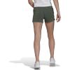 imageadidas Womens Essentials Slim 3Stripes ShortsGreen OxideWhite