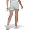 imageadidas Womens Essentials Slim 3Stripes ShortsIce MintWhite