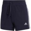 imageadidas Womens Essentials Slim 3Stripes ShortsInkWhite