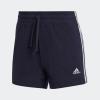 imageadidas Womens Essentials Slim 3Stripes ShortsInkWhite