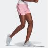 imageadidas Womens Essentials Slim 3Stripes ShortsLight PinkWhite