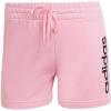 imageadidas Womens Essentials Slim 3Stripes ShortsLight PinkWhite