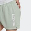 imageadidas Womens Essentials Slim 3Stripes ShortsLinen GreenWhite